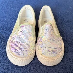 Cat & Jack Iridescent Sequin Slip-On Sneakers